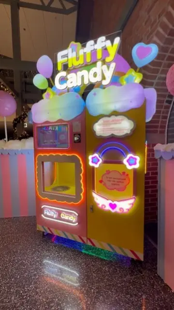 FluffyCandy automat närbild